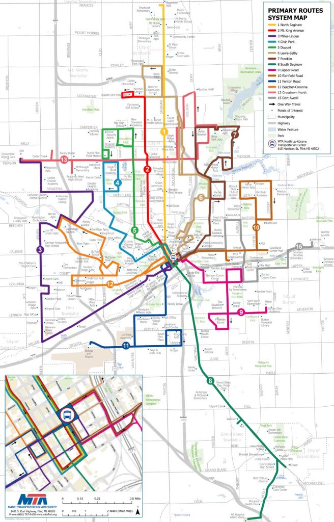 Primary Routes | MTA Flint