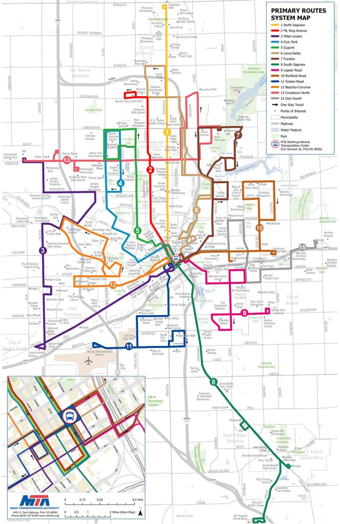 Primary Routes | MTA FlintMTA Flint